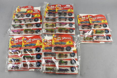 Hot Wheels 25th Anniversary/Vintage Collection-Mint-NOS: These are five multiple car packs of Hot Wheels 25th Anniversary/Vintage Collection-Mint-NOS. From the home of the largest toy collector on the west coast. Great pieces.