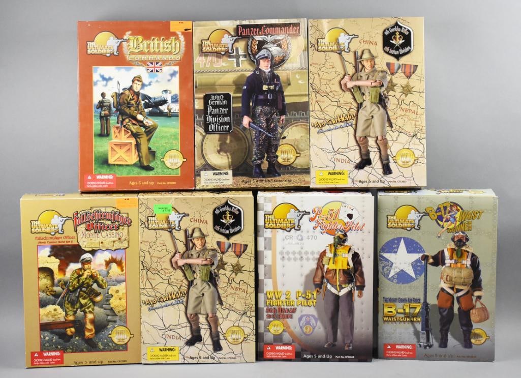 (7) Ultimate Soldier Action Figures, Mint in Box, NOS (1 of 4)