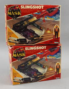 1986 Kenner MASK Slingshot, Ace Riker, MIB - NOS: Pair 1986 Kenner MASK Slingshot, Ace Riker, MIB -