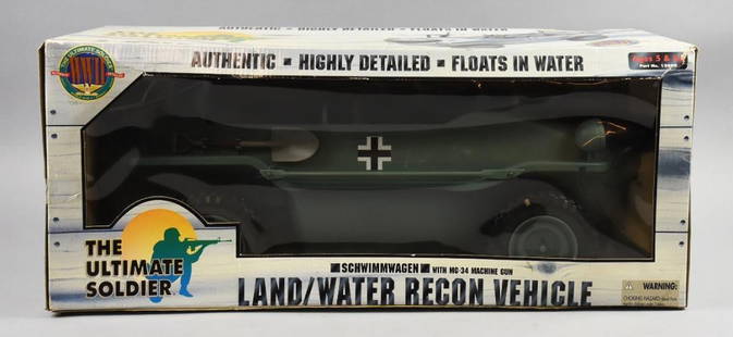 Ultimate Soldier German WWII Land Water Recon Vehicle, Boxed: Ultimate Soldier German WWII Land Water Recon Vehicle, Boxed.