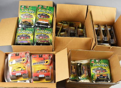 (62) 2001, 03, 05-06 Jada Toys Assorted Diecast-NOS: Lot is 62 2001, 03, 05-06 Jada Toys Assorted Diecast-NOS. Consists of six Road Rats, 2001, 20 from 2003. Assorted Dub City Old School Shockwave, 2005; 12 Dub City Donk Wave, 2006; 12 Drift Show Street