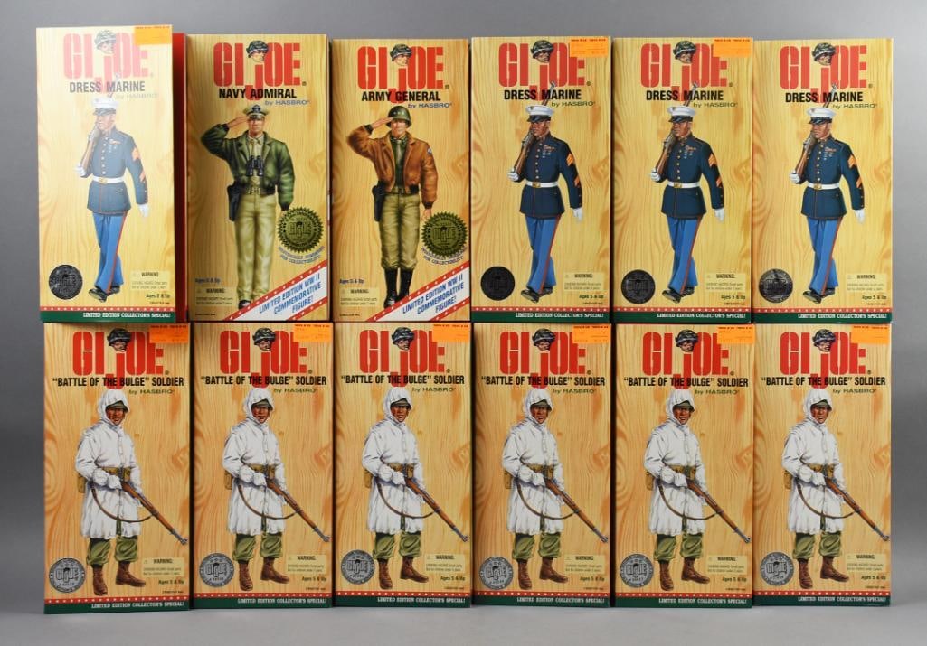 (12) 199697 Gi Joe Military Action Figures, Mibnos Auction