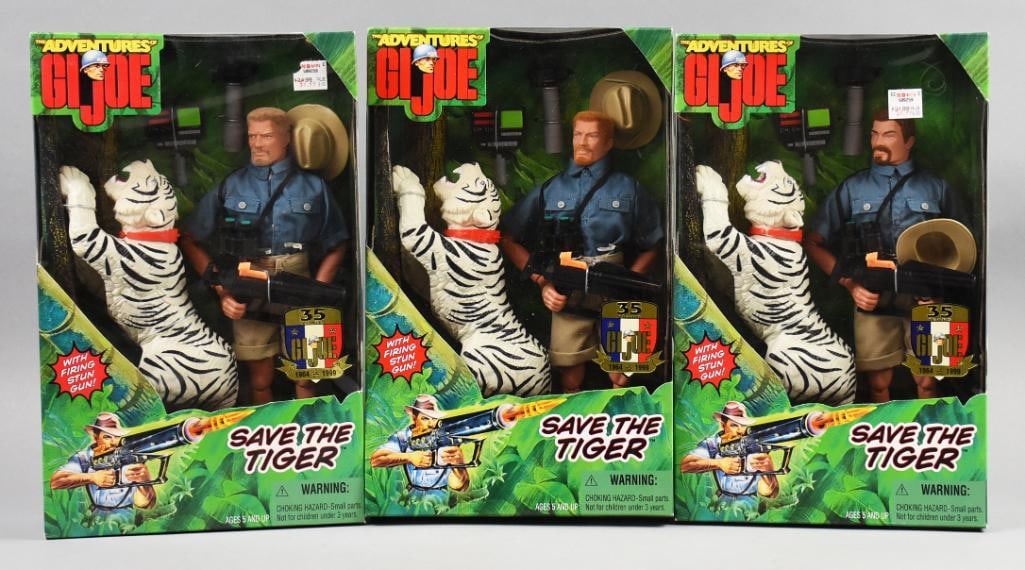 (3) 1999 GI Joe Save the Tiger, Variants - MIB-NOS: Lot is three 1999 GI Joe Save the Tiger, Variants - MIB-NOS.
