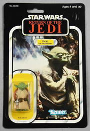 1983 Star Wars Yoda 77-Back Return of the Jedi-MOC