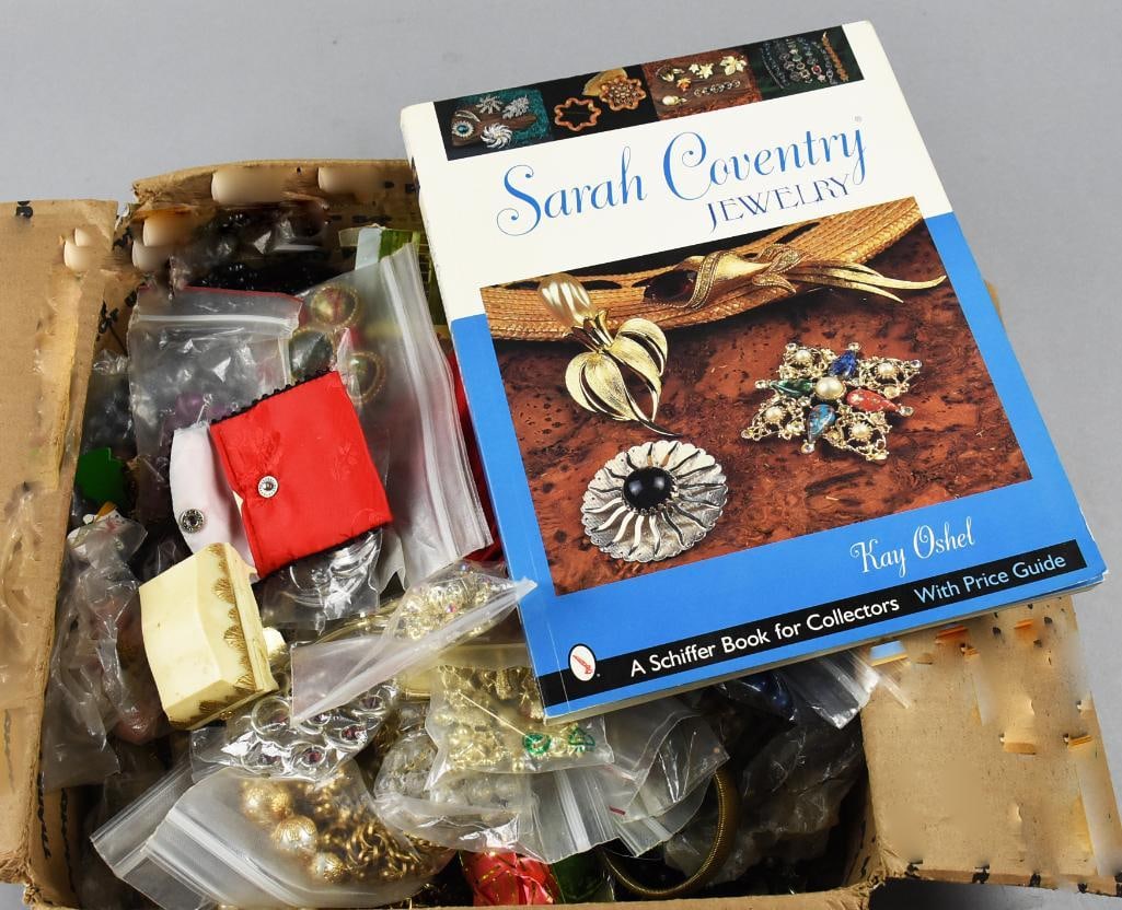 14 Lbs + Virtually Unsorted Costume Jewelry, Signed/Unsigned.: This is a great box of vintage costume jewelry, while it has been unsorted, this came from the home of a Sarah Coventry and Park Lane representative. There is possibly other designer pieces included i