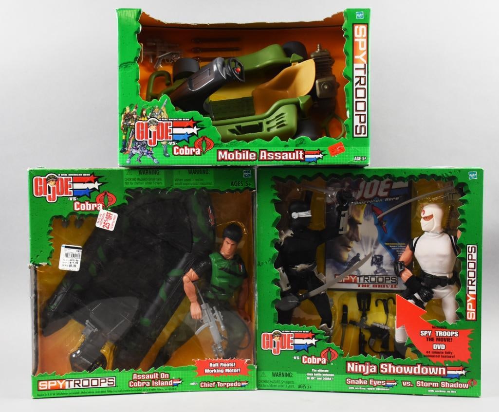(3) 2003 Hasbro GI Joe Spy Troops, Mint in Box - NOS (1 of 2)