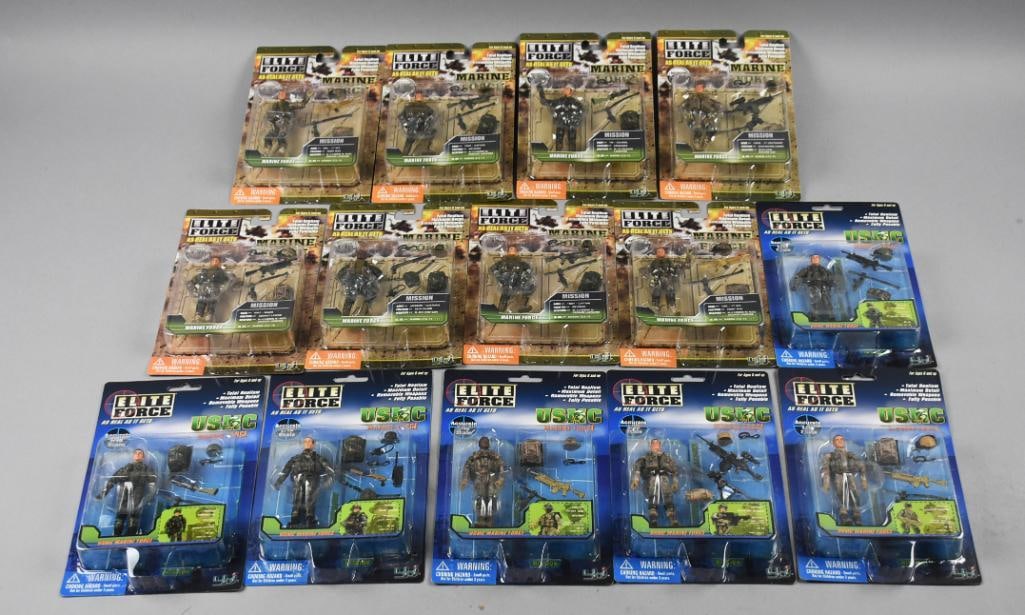 (14) Elite Force USMC Action Figs w/Accessories-NOS (1 of 4)
