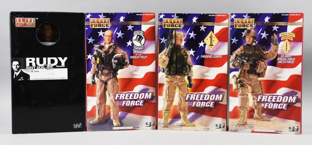 (4) BBi Elite Force Freedom Force Action Figs-Mint-NOS (1 of 3)