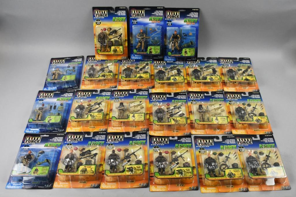 (21) BBi Elite Force Army, Military Action Figs, Carded-NOS (1 of 2)