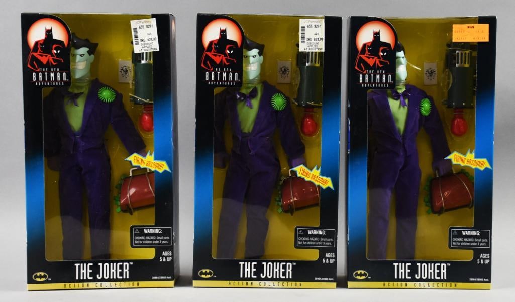 (3) 1997 Kenner The Joker Batman  Action Figures, Mint - NOS (1 of 3)