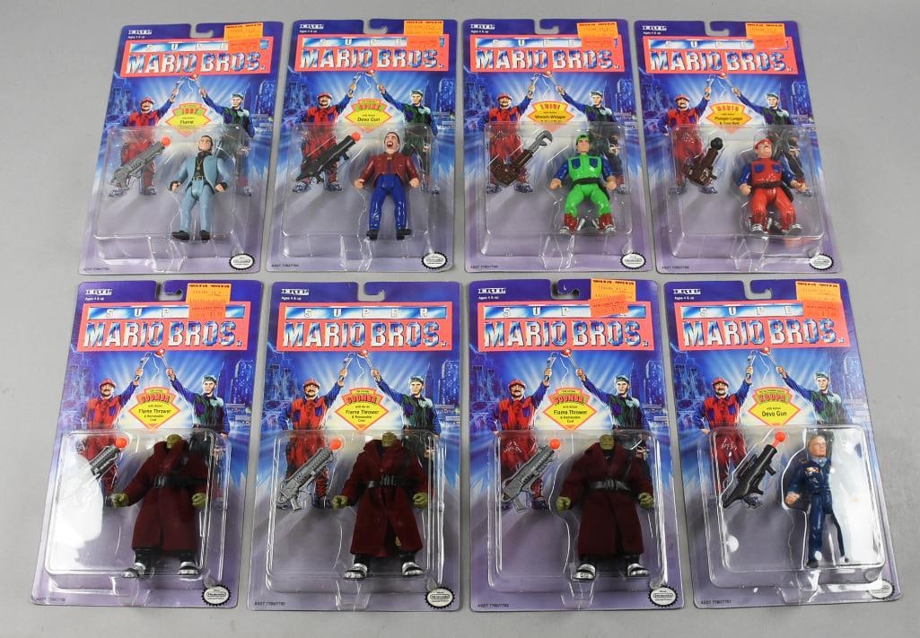 (8) ERTL Mario Bros Action Figures - Carded (1 of 2)
