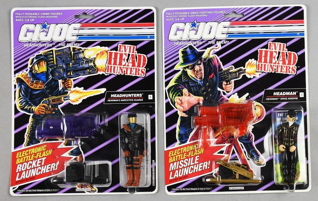 1991 Hasbro GI Joe Evil Head Hunters w/ Launcher-MOC-NOS: 1991 Hasbro GI Joe Evil Head Hunters w/ Launcher-Mint-NOS.