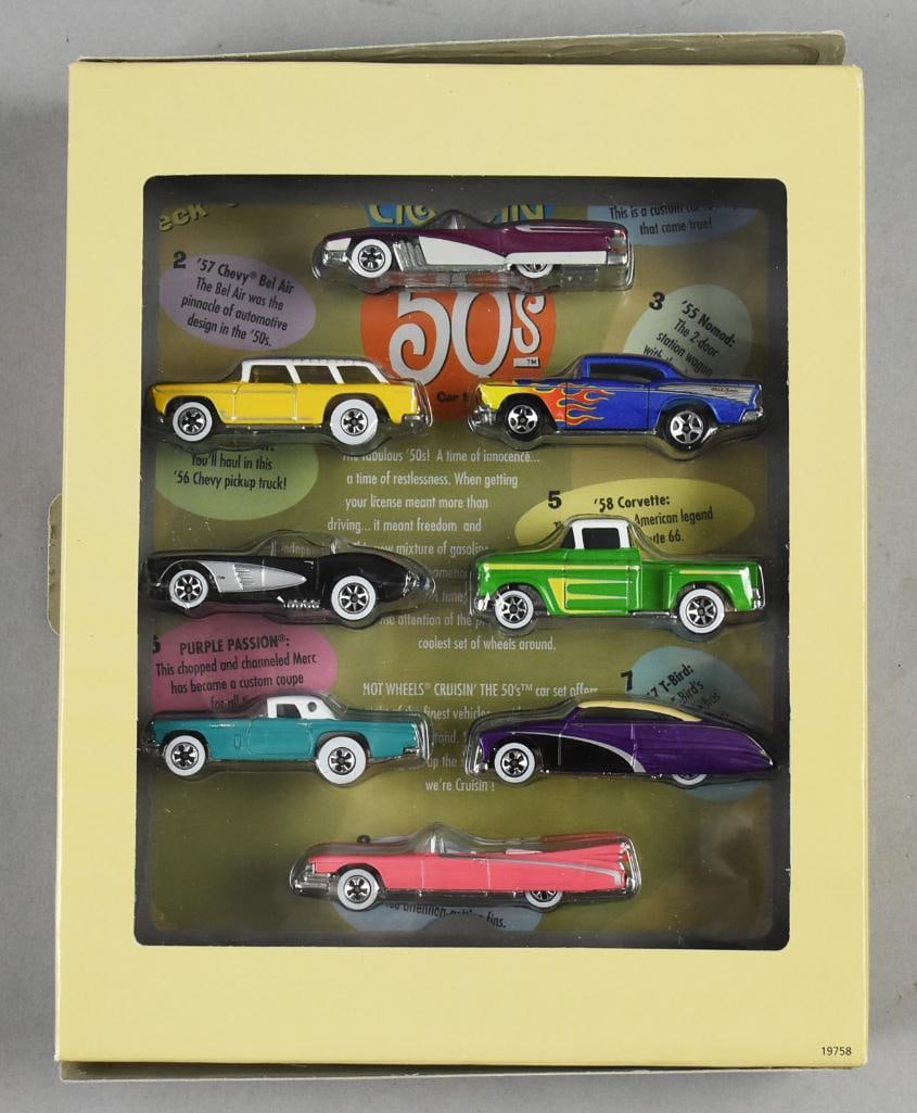 Mattel Hot Wheels Cruisin' the 50s Car Set-MIB-NOS: Mattel Hot Wheels Cruisin' the 50s Car Set-MIB-NOS.
