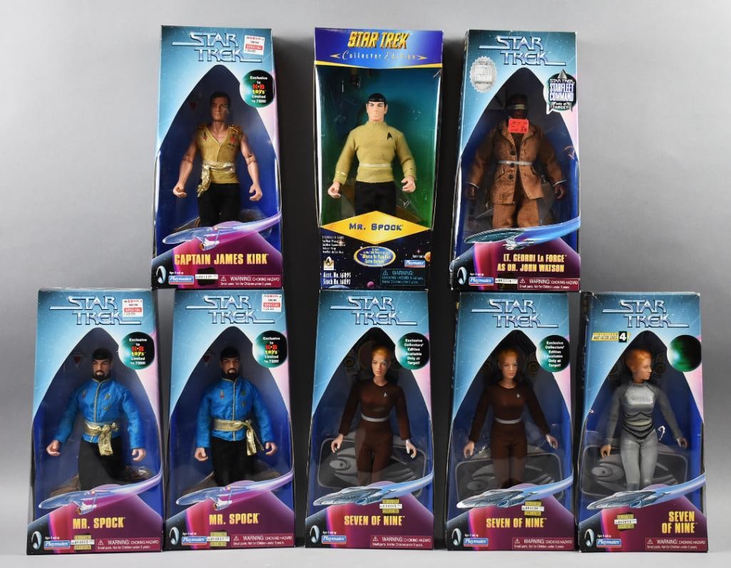 (8) Playmates Star Trek Action Figures - MIB - NOS (1 of 2)