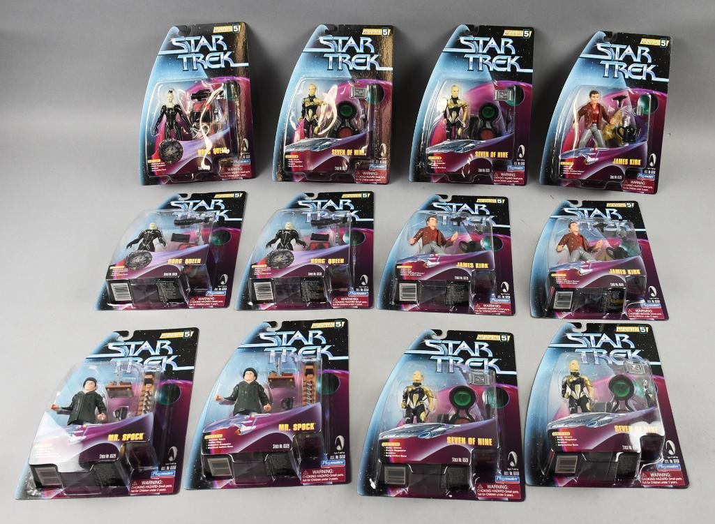 (12) 1998 Playmates Star Trek Action Figures - MIB - NOS (1 of 4)