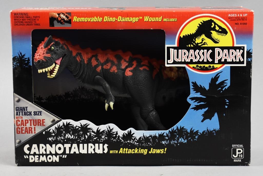 1993 Kenner Jurassic Park Carnotaurus Demon-MIB-NOS: 1993 Kenner Jurassic Park Carnotaurus Demon-MIB-NOS. Single owner collection from the largest toy collector on the West Coast.