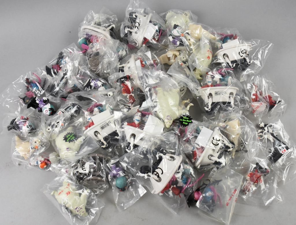 25+ Misc Assortment Applause Nightmare Before Christmas Characters-NOS.: Lot is 25+ Misc Assortment Applause Nightmare Before Christmas Characters-NOS. Characters are Jack Skellington, Oogie Boogie, Dr. Finkelstein, Zero, Lock, Barrel, Shock, and Lock, Shock, and Barrel in