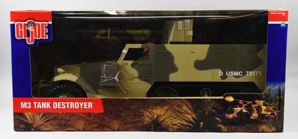 2001 GI Joe M3 Tank Destroyer w/ Driver, Orig Factory Box: 2001 GI Joe M3 Tank Destroyer w/ Driver, MIB-NOS. Comes with original factory shipping box. Single owner collection from the largest toy collector on the West Coast.