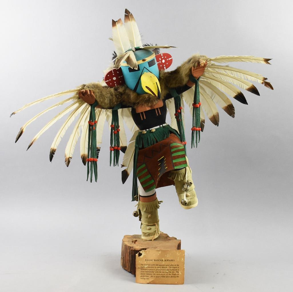 Vintage Hopi Eagle Dancer (Kwahu) Kachina (1 of 13)