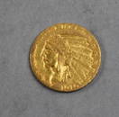 1910 2 1/2 Dollar Indian Head Gold Coin