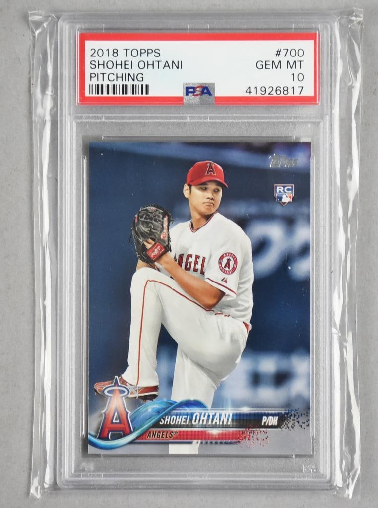 2018 Topps Shohei Ohtani Pitching, PSA GEM MT 10 (1 of 2)