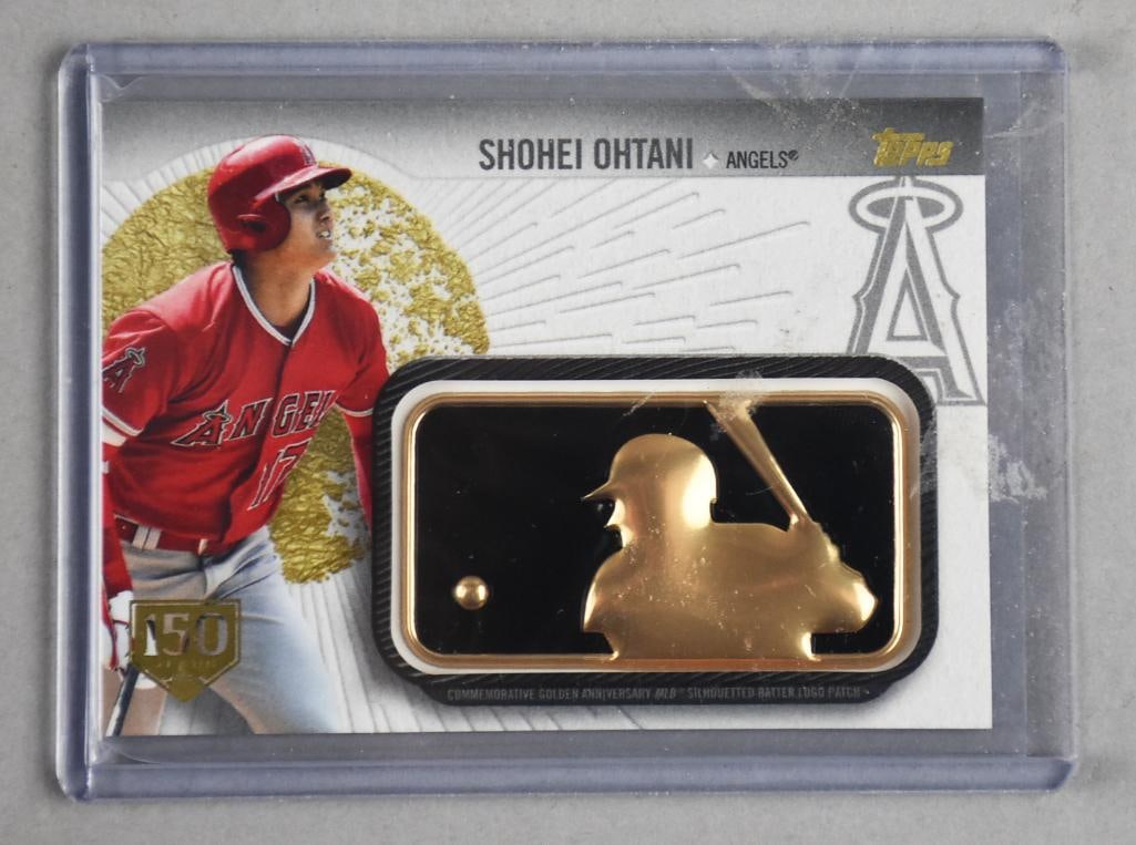 2019 Shohei Ohtani Golden Anniversary Silhouette Batter Logo Patch (1 of 2)