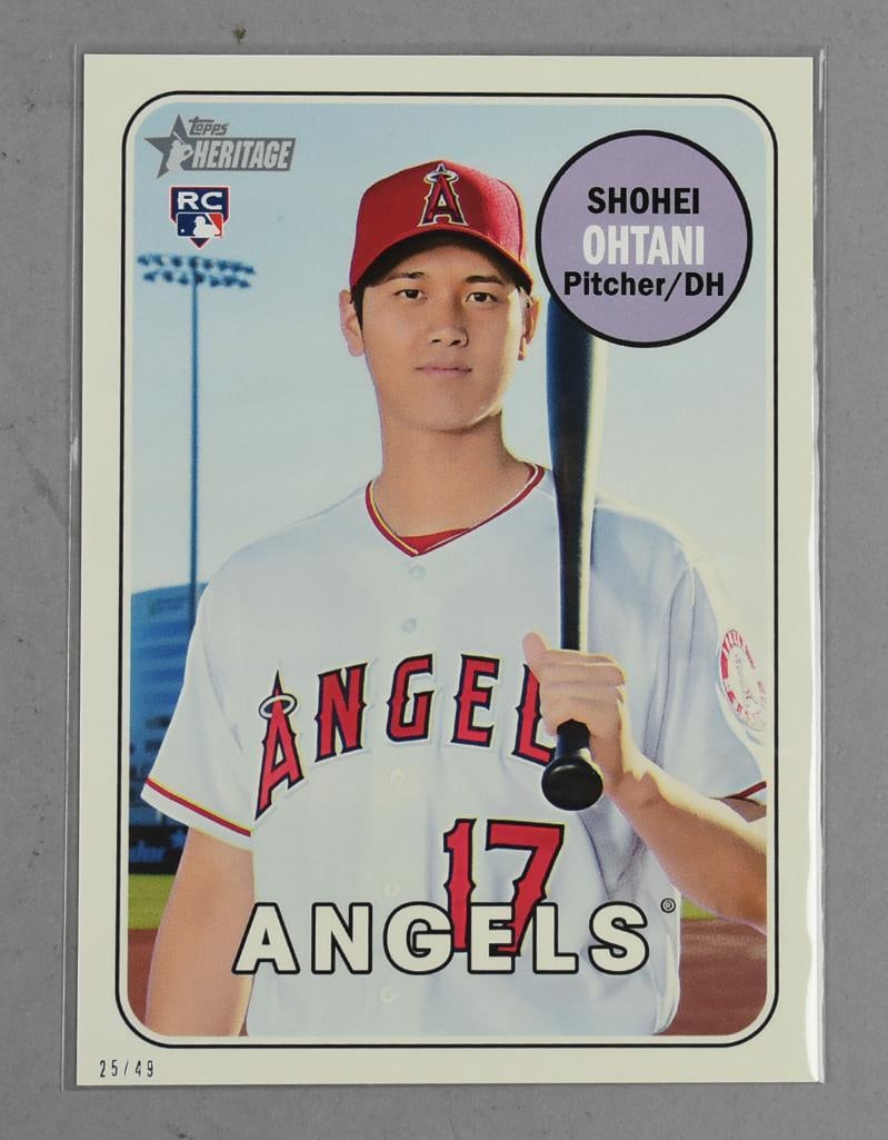 LARGE 5x7 2018 Topps Rookie Card Shohei Ohtani Pitcher/DH (1 of 2)