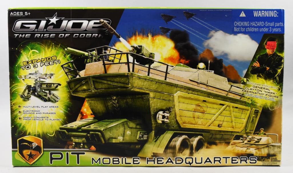 2009 Hasbro GI Joe PIT Mobile Headquarters - MIB-NOS: 2009 Hasbro GI Joe PIT Mobile Headquarters - MIB-NOS. Single owner collection from the largest toy collector on the West Coast.