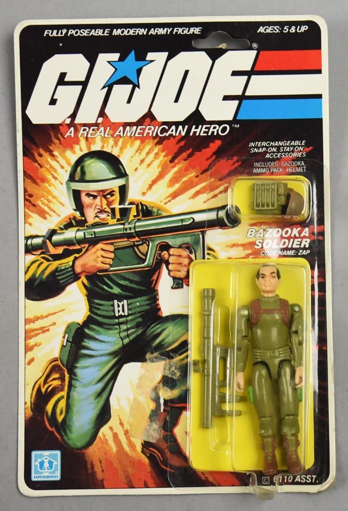 1982 Hasbro GI Joe Bazooka Soldier - MOC: 1982 Hasbro GI Joe Bazooka Soldier - MOC. Single owner collection from the largest toy collector on the West Coast.