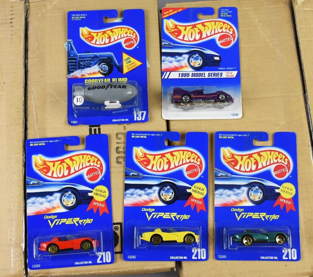 (134) 1991, 1994 Mattel Hot Wheels Assortment-MOC-NOS (1 of 4)