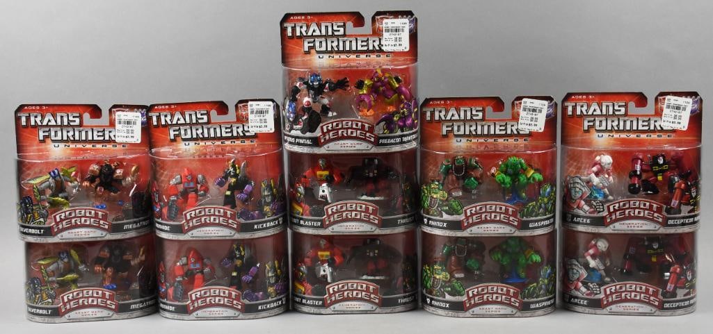 (11) Hasbro Transformers Robot Heroes Two Packs-MIP-NOS (1 of 2)