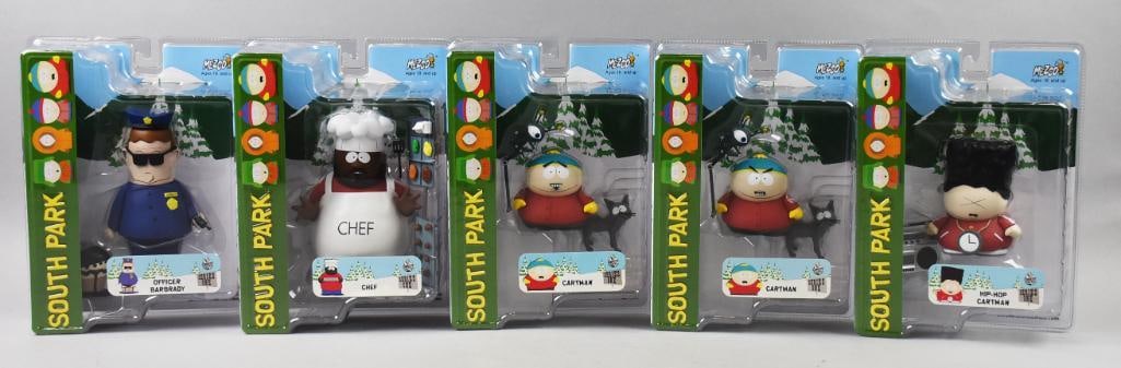(5) Mezco South Park Action Figures - MOC - NOS (1 of 2)