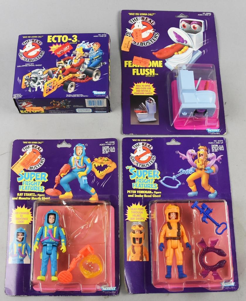 (4) 1986 Kenner Real Ghostbusters Action Figures-MIP-NOS (1 of 3)