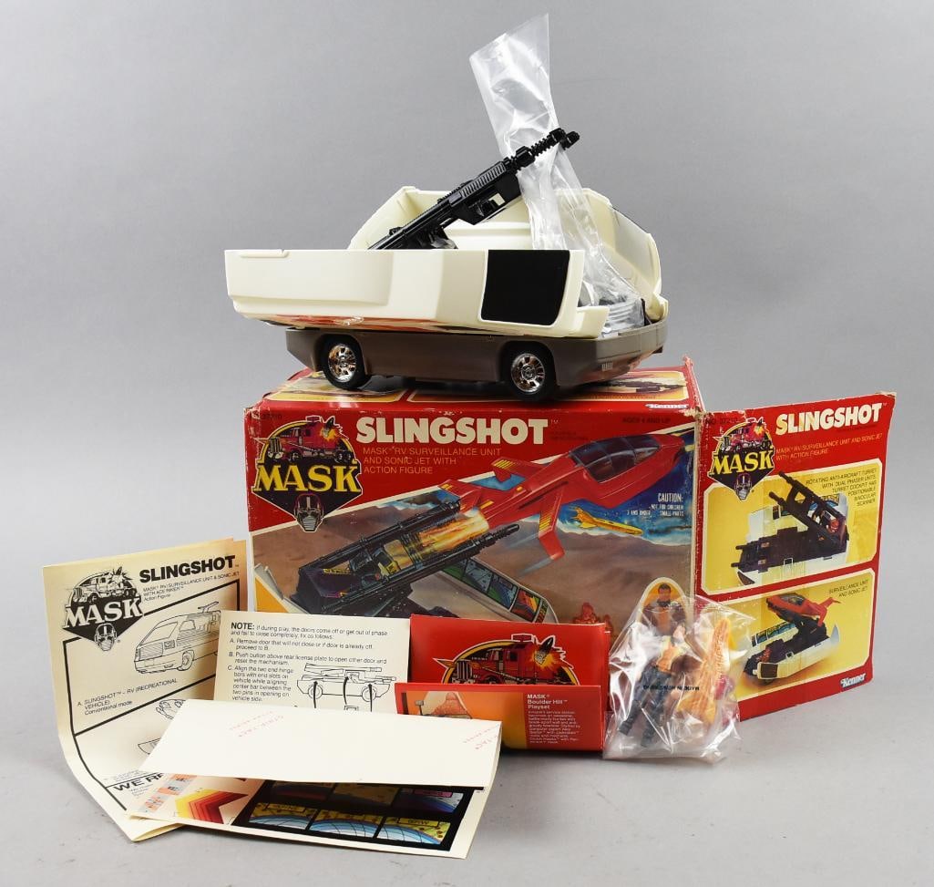 1986 Kenner MASK Slingshot with Ace Riker: 1986 Kenner MASK Slingshot with Ace Riker. Single owner collection from the largest toy collector on the West Coast.