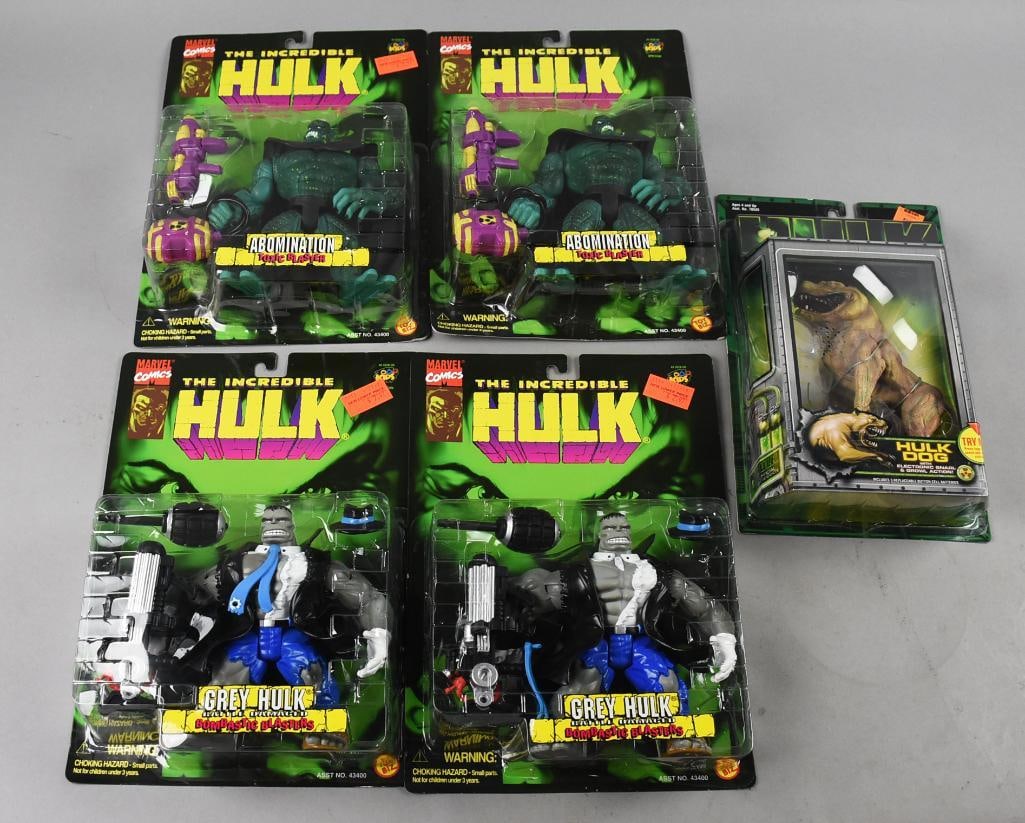 (5) 1996, 2003 Toy Biz Incredible Hulk Action Figs-MOC-NOS (1 of 2)
