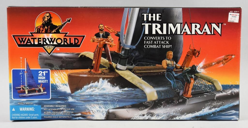 1995 Kenner Waterworld Trimaran, Mint in Box - NOS: 1995 Kenner Waterworld Trimaran, Mint in Box - NOS. Single owner collection from the largest toy collector on the West Coast.