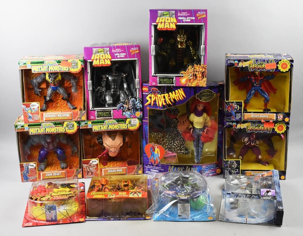 (12) 1995-97, 2000 Toy Biz X-Men/Spiderman Action Figs-NOS (1 of 3)