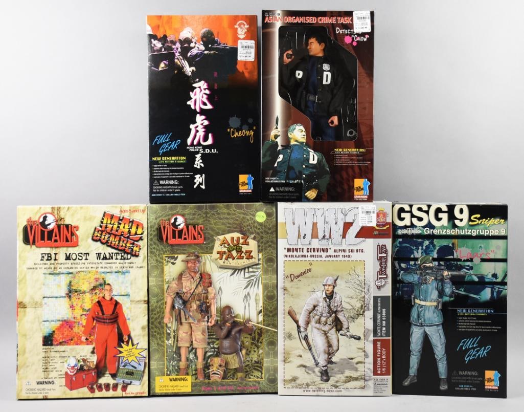 (6) 21st Century/Twisting Toyz/Dragon Action Figs-MIB-NOS (1 of 3)