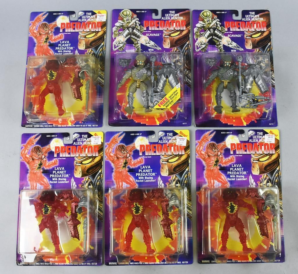 (6) 1993-94 Kenner Predator Action Figures - MOC - NOS (1 of 3)