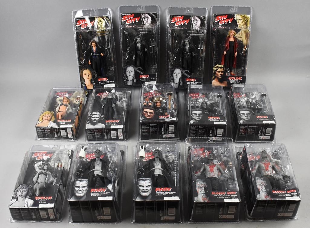 (14) 2005 Neca Sin City Action Figs-Orig Shipping Box, NOS (1 of 8)