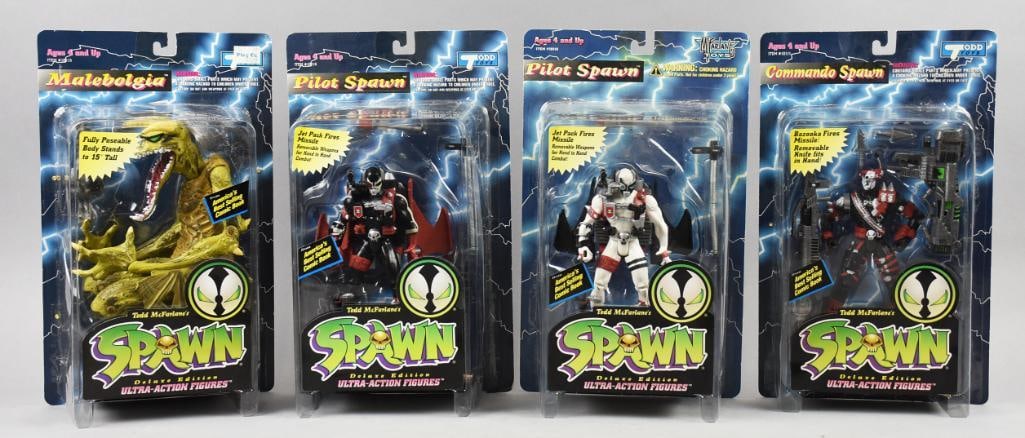 (4) 1995 McFarlane Spawn Action Figures, MOC-NOS (1 of 3)