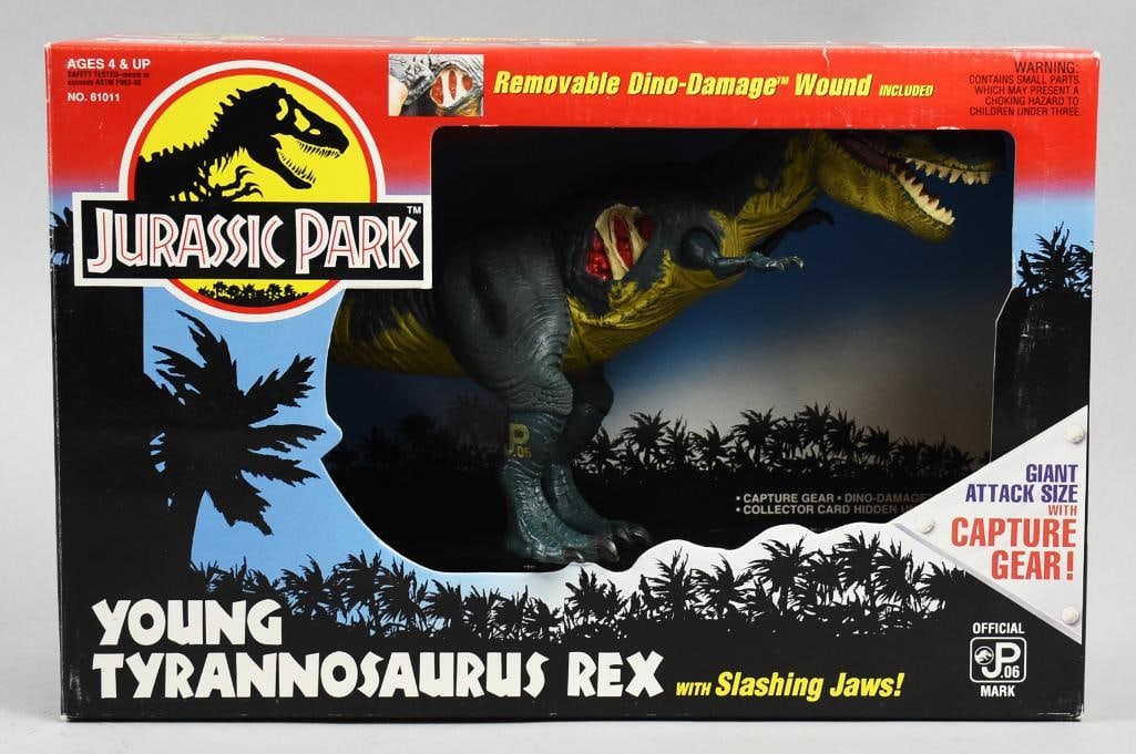 1993 Kenner Jurassic Park Young Tyrannosaurus Rex-MIB-NOS: 1993 Kenner Jurassic Park Young Tyrannosaurus Rex-MIB-NOS. Single owner collection from the largest toy collector on the West Coast.