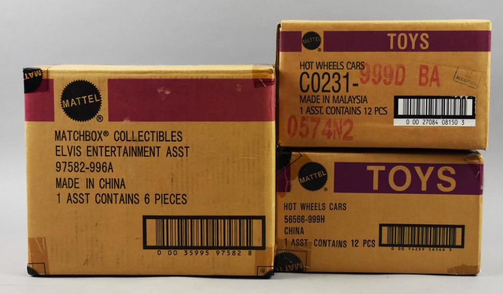 (3) Mattel Hot Wheels Elvis and More-Factory Sealed Cases (1 of 3)