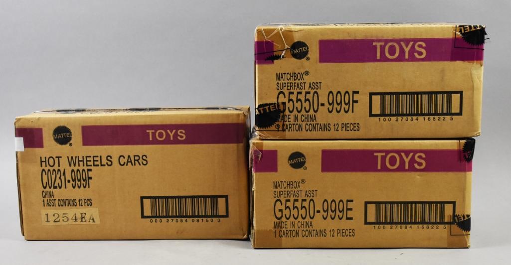 (3) Mattel Hot Wheels Superfast-Factory Sealed Cases (1 of 5)