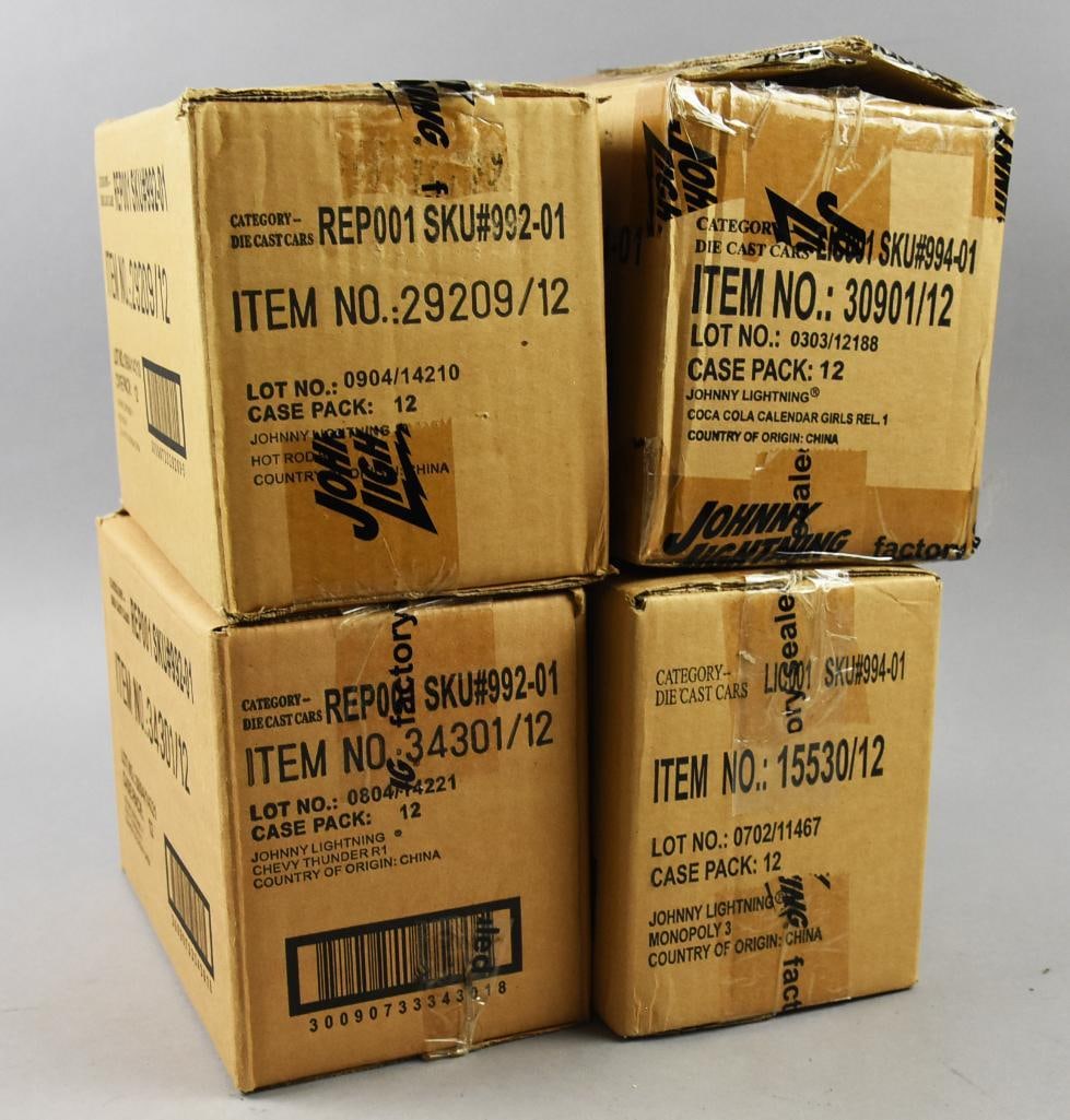 Johnny Lightning Die Cast Cars-Factory Sealed Shipping Boxes (1 of 8)