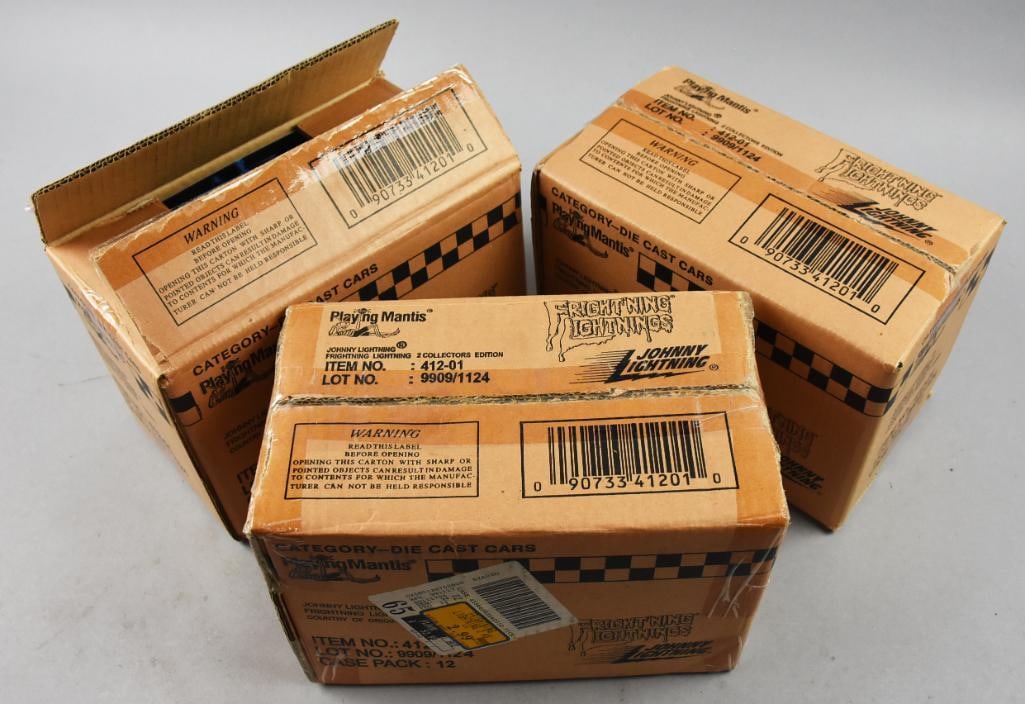 (3) Johnny Lightening Frightning Lightning-Factory Sealed Cases (1 of 6)