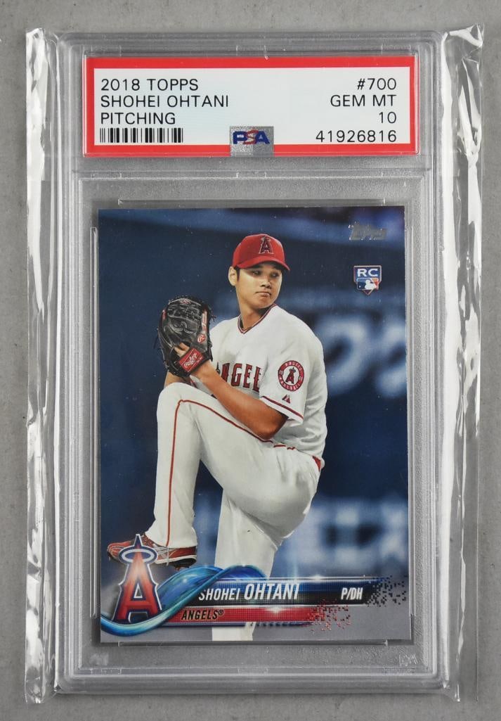 2018 Topps Chrome Shohei Ohtani Pitching, PSA GEM MT 10: 2018 Topps Chrome Shohei Ohtani Pitching, PSA GEM MT 10.