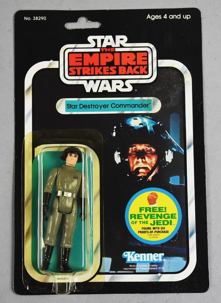 Star Wars 1982 Star Destroyer Commander ESB 48 Back-MOC-NOS: Star War 1982 Kenner Star Destroyer Commander ESB 48 Back-MOC-NOS. Single owner collection from the largest toy collector on the West Coast. Great piece from an amazing collection.