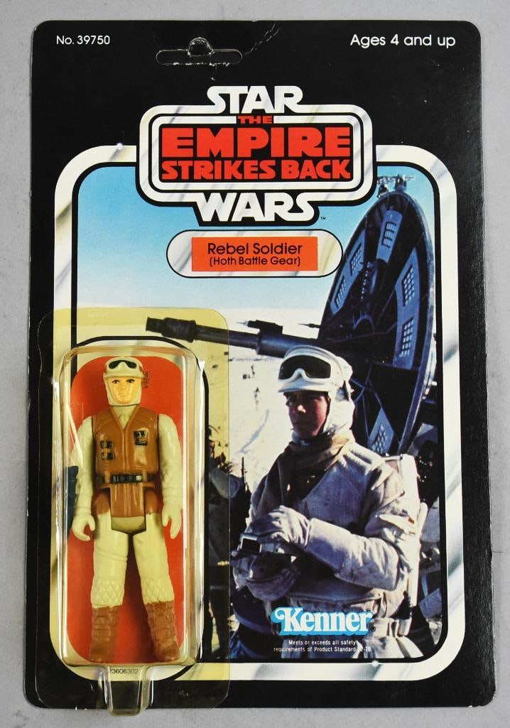 1982 Star Wars Rebel Soldier-Hoth ESB 48 Back-Unpunched-MOC-NOS: Star Wars 1982 Kenner Rebel Soldier-Hoth ESB 48 Back-Unpunched-MOC-NOS. Single owner collection from the largest toy collector on the West Coast.