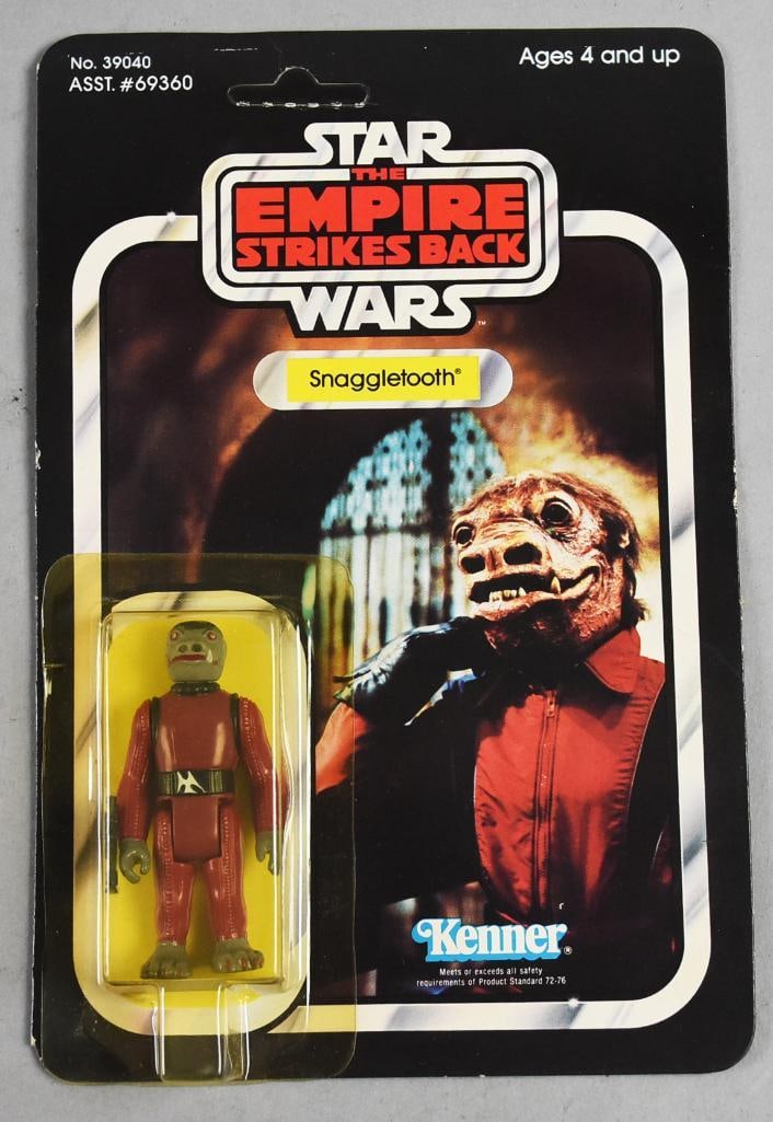 1980 Star Wars Snaggletooth ESB 41 Back-Unpunched-MOC: 1980 Star Wars snaggletooth ESB 41 Back-Unpunched-MOC. Single owner collection from the largest toy collector on the West Coast.